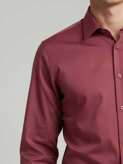 Celio* Men Pink Solid Regular Fit Nylon Shirts