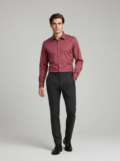 Celio* Men Pink Solid Regular Fit Nylon Shirts