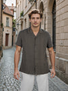 Celio* Men Olive Solid Regular Fit Cotton Shirt