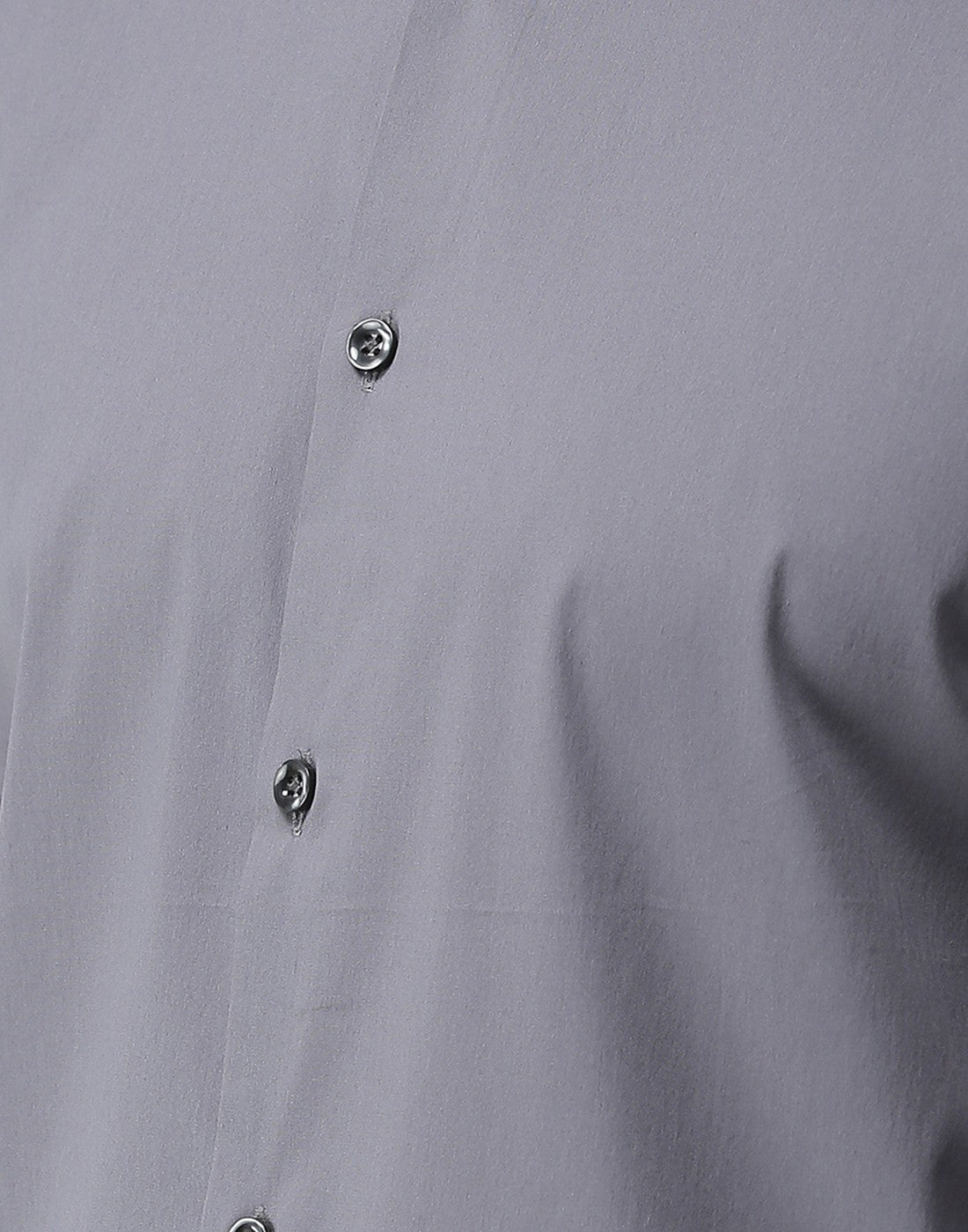 Celio Men Grey Solid Slim Fit Cotton Shirts