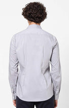 Celio Men Grey Solid Slim Fit Cotton Shirts