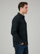Celio* Men Checked Green Regular Fit Cotton Shirts