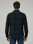 Celio* Men Checked Green Regular Fit Cotton Shirts