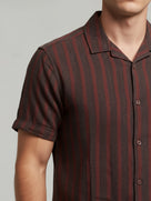 Celio* Striped Multi Men Regular Fit Cotton Shirts