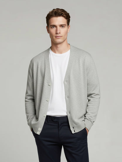 Celio* Men Grey Solid Regular Fit Cotton Sweaters