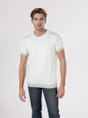 Celio* Men Cream Checked Regular Fit Cotton T-Shirts