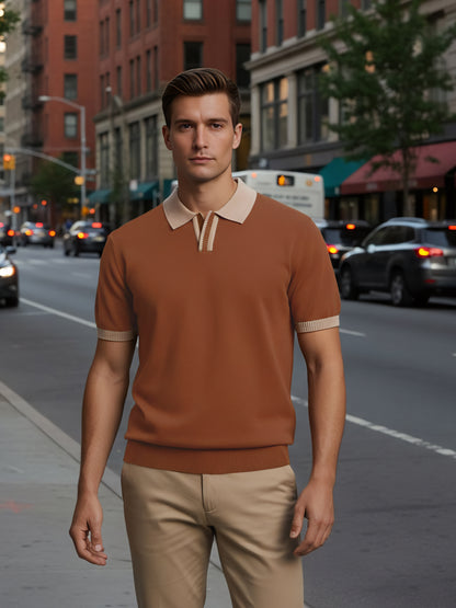 Celio* Men Brown Solid Regular Fit Cotton T-Shirts