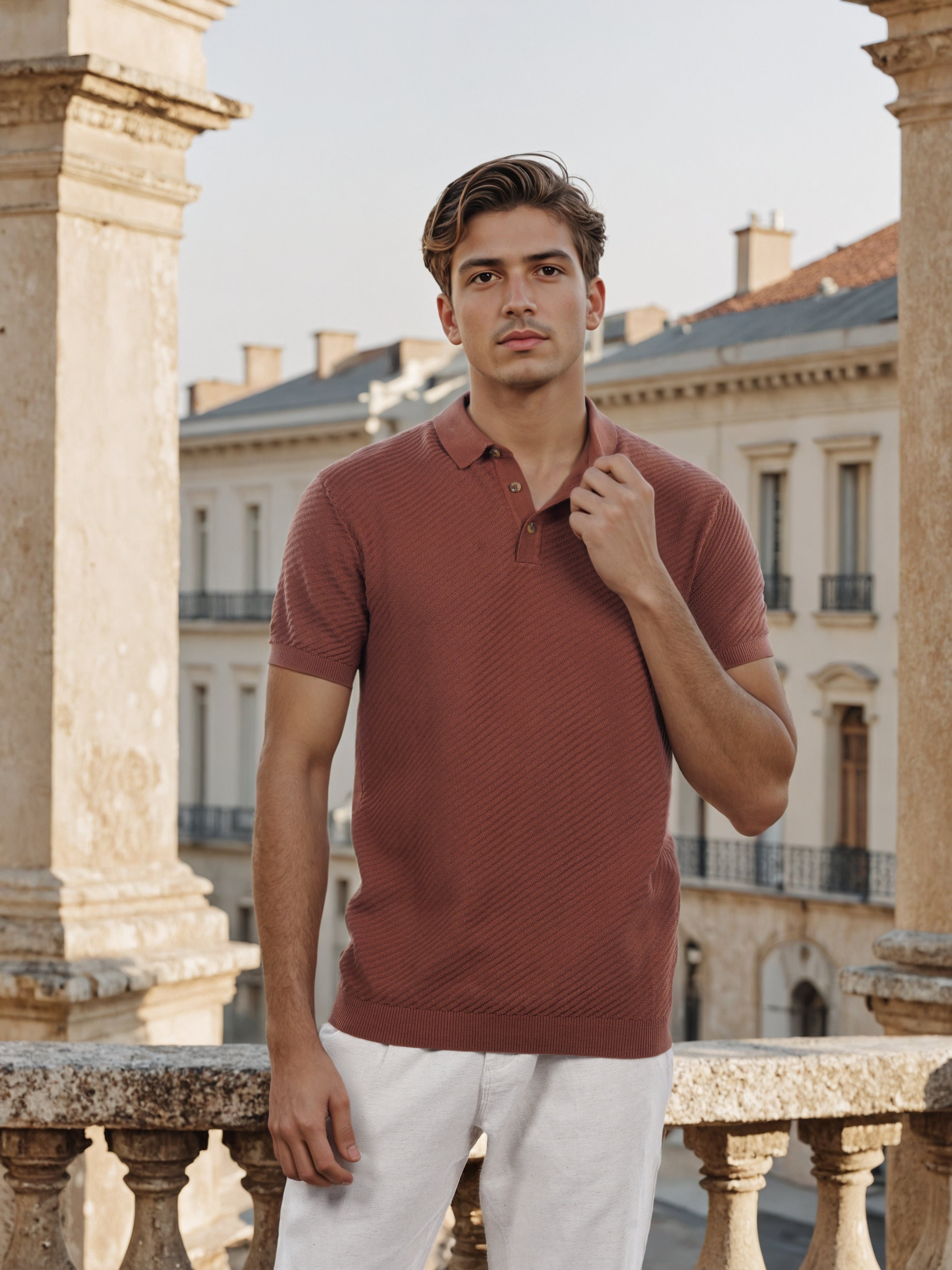 Celio* Men Brown Solid Regular Fit Cotton T-Shirt