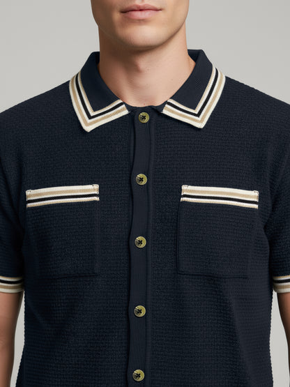 Celio Men Blue Solid Regular Fit Cotton T-Shirts