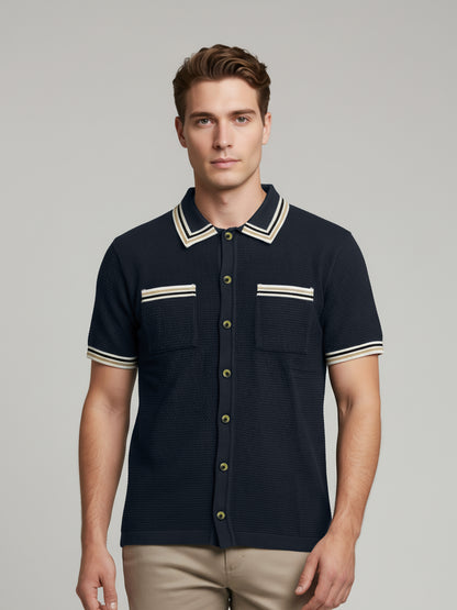 Celio Men Blue Solid Regular Fit Cotton T-Shirts