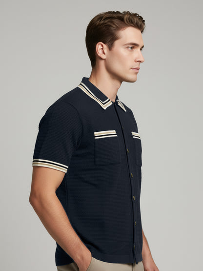 Celio Men Blue Solid Regular Fit Cotton T-Shirts