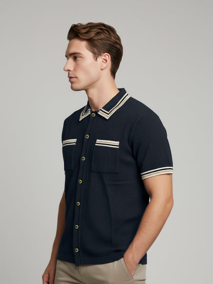 Celio Men Blue Solid Regular Fit Cotton T-Shirts