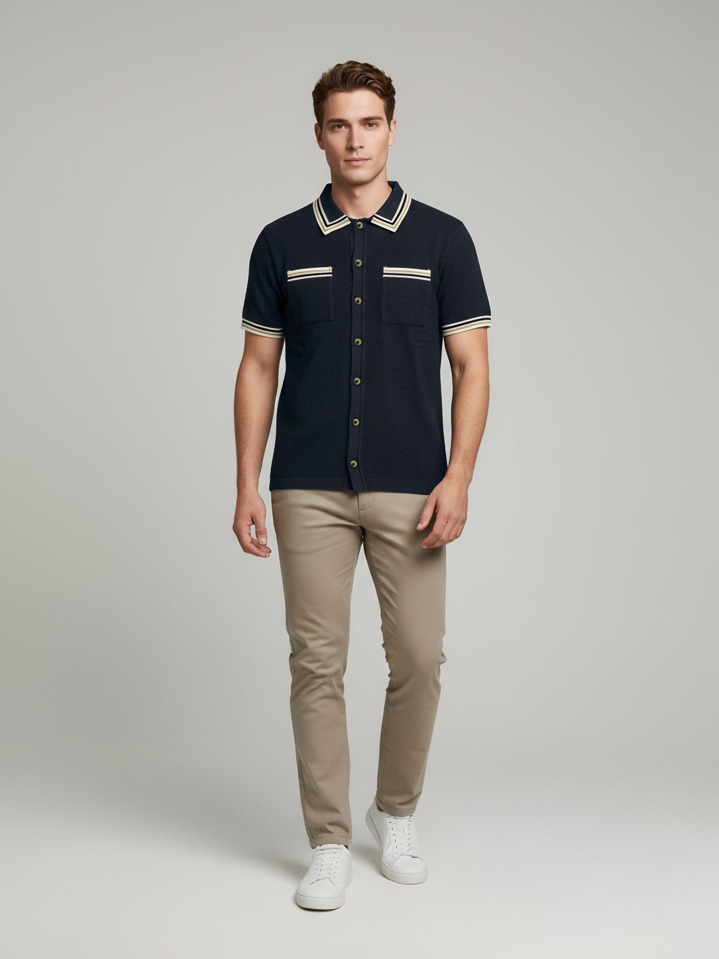 Celio Men Blue Solid Regular Fit Cotton T-Shirts