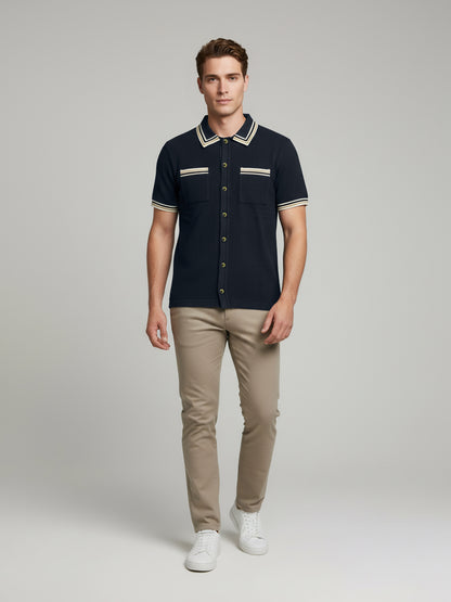 Celio Men Blue Solid Regular Fit Cotton T-Shirts