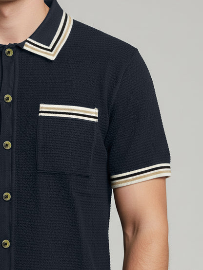 Celio Men Blue Solid Regular Fit Cotton T-Shirts