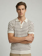 Celio* Off Cotton Striped Regular Fit T-Shirts