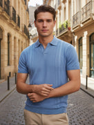 Celio* Blue Regular Fit Men Solid Cotton T-Shirts