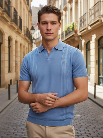 Celio* Men Blue Solid Regular Fit Cotton T-Shirts