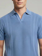 Celio* Blue Regular Fit Men Solid Cotton T-Shirts