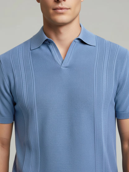 Celio* Men Blue Solid Regular Fit Cotton T-Shirts