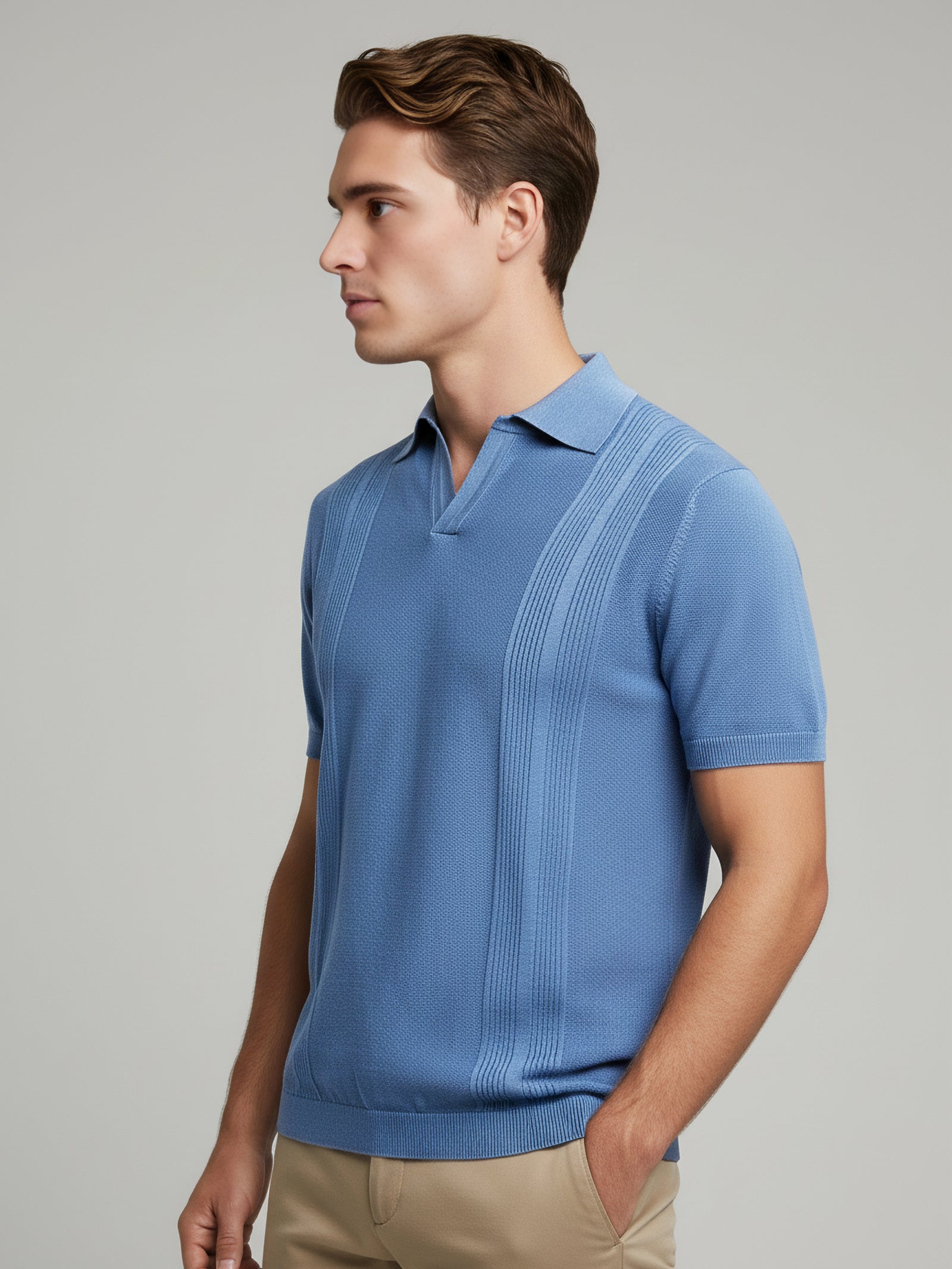 Celio* Blue Regular Fit Men Solid Cotton T-Shirts