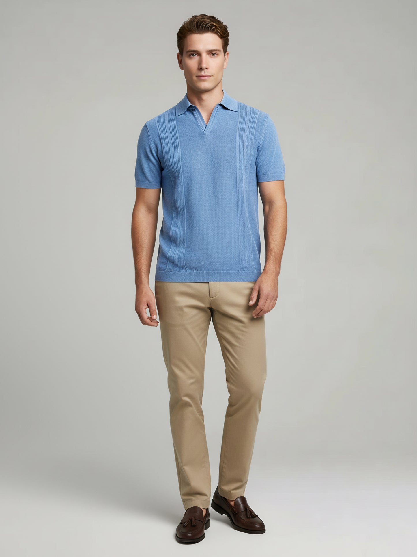 Celio* Men Blue Solid Regular Fit Cotton T-Shirts