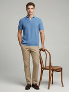 Celio* Blue Regular Fit Men Solid Cotton T-Shirts