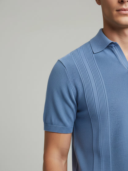 Celio* Men Blue Solid Regular Fit Cotton T-Shirts