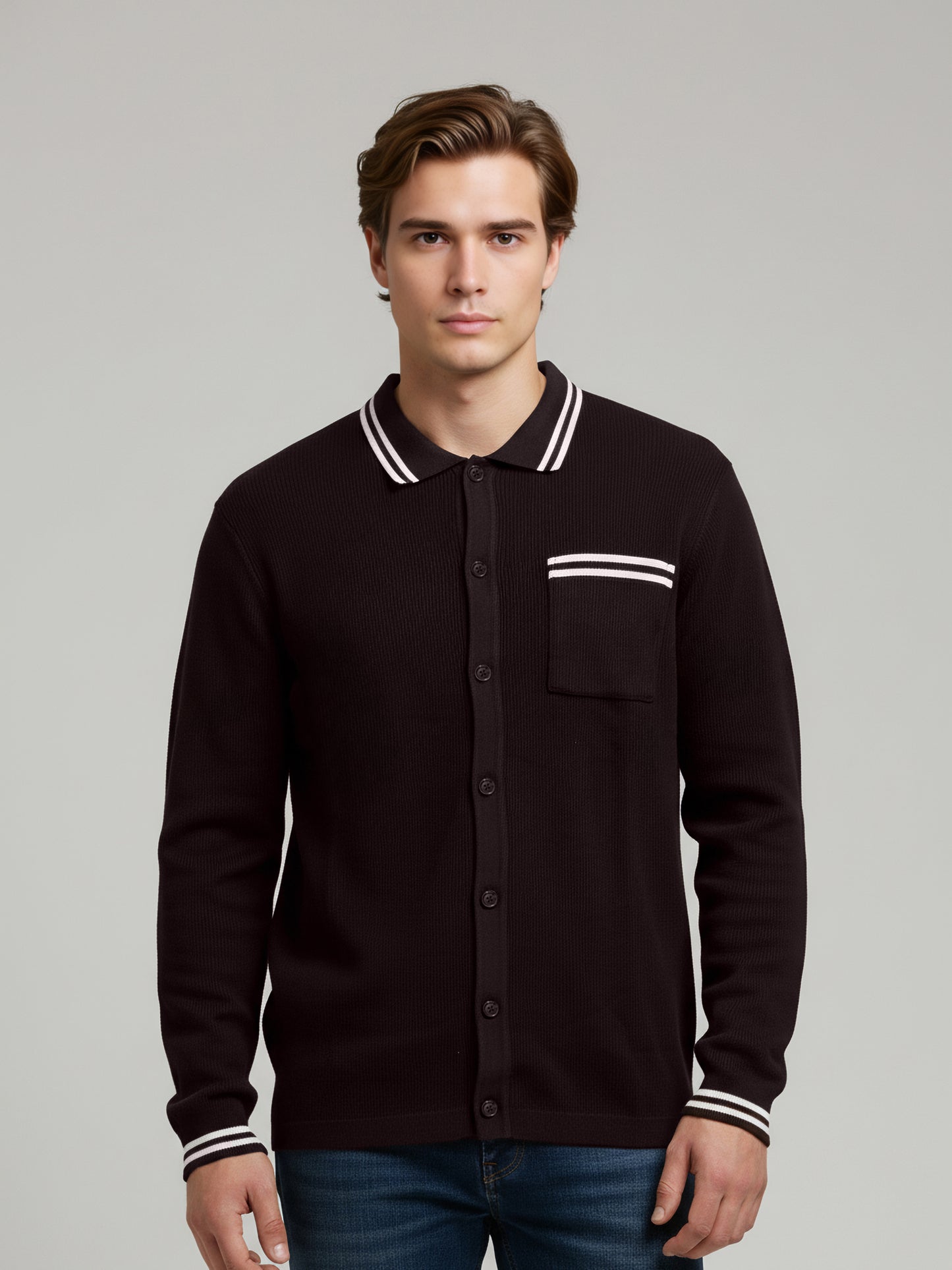 Celio* Men Brown Solid Regular Fit Cotton T-Shirts