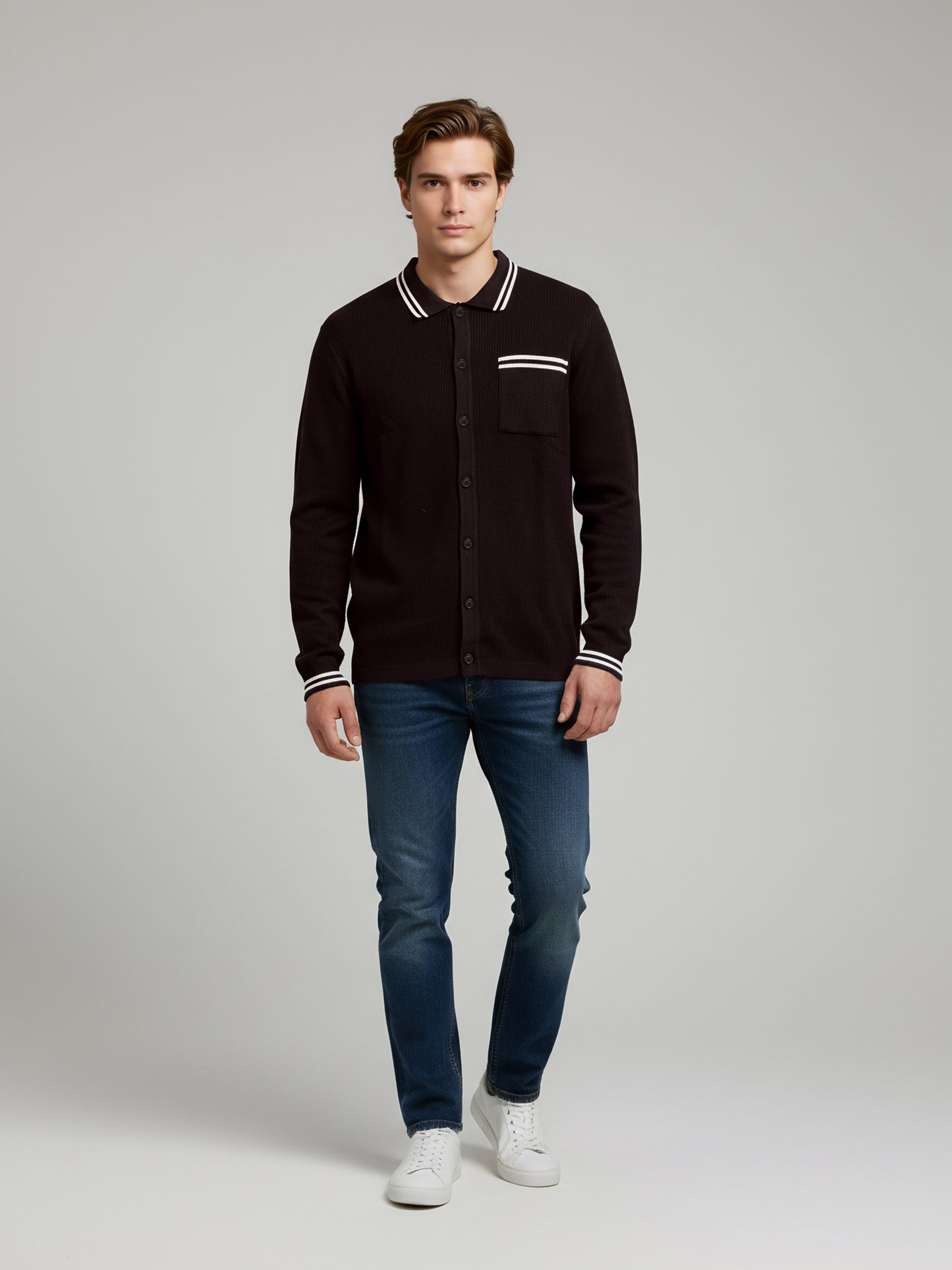 Celio* Men Brown Solid Regular Fit Cotton T-Shirts