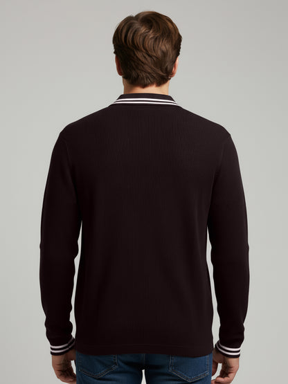 Celio* Men Brown Solid Regular Fit Cotton T-Shirts