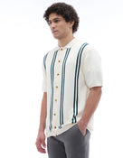 Celio* Causal Striped Cotton Off T-Shirts