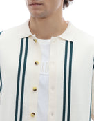 Celio* Causal Striped Cotton Off T-Shirts