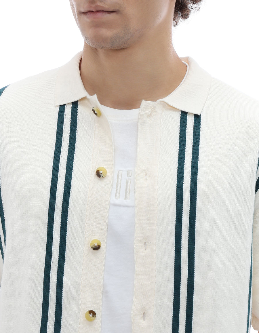 Celio* Causal Striped Cotton Off T-Shirts