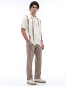 Celio* Cotton Men Striped Regular Fit T-Shirts