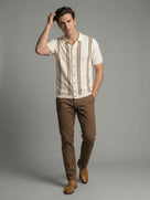 Celio* Cotton Men Striped Regular Fit T-Shirts