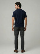 Celio Men Navy Blue Solid Regular Fit Cotton T-Shirts