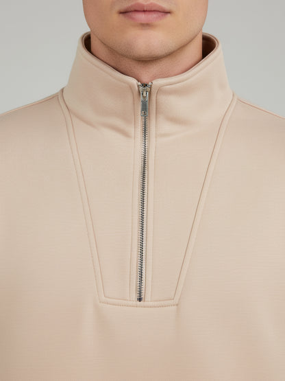 Celio Men Pink Solid Regular Fit Cotton Sweatshirts