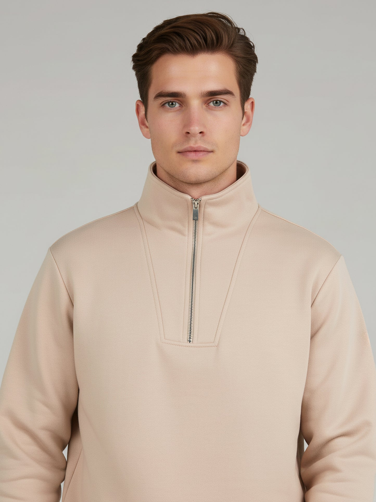 Celio Men Pink Solid Regular Fit Cotton Sweatshirts