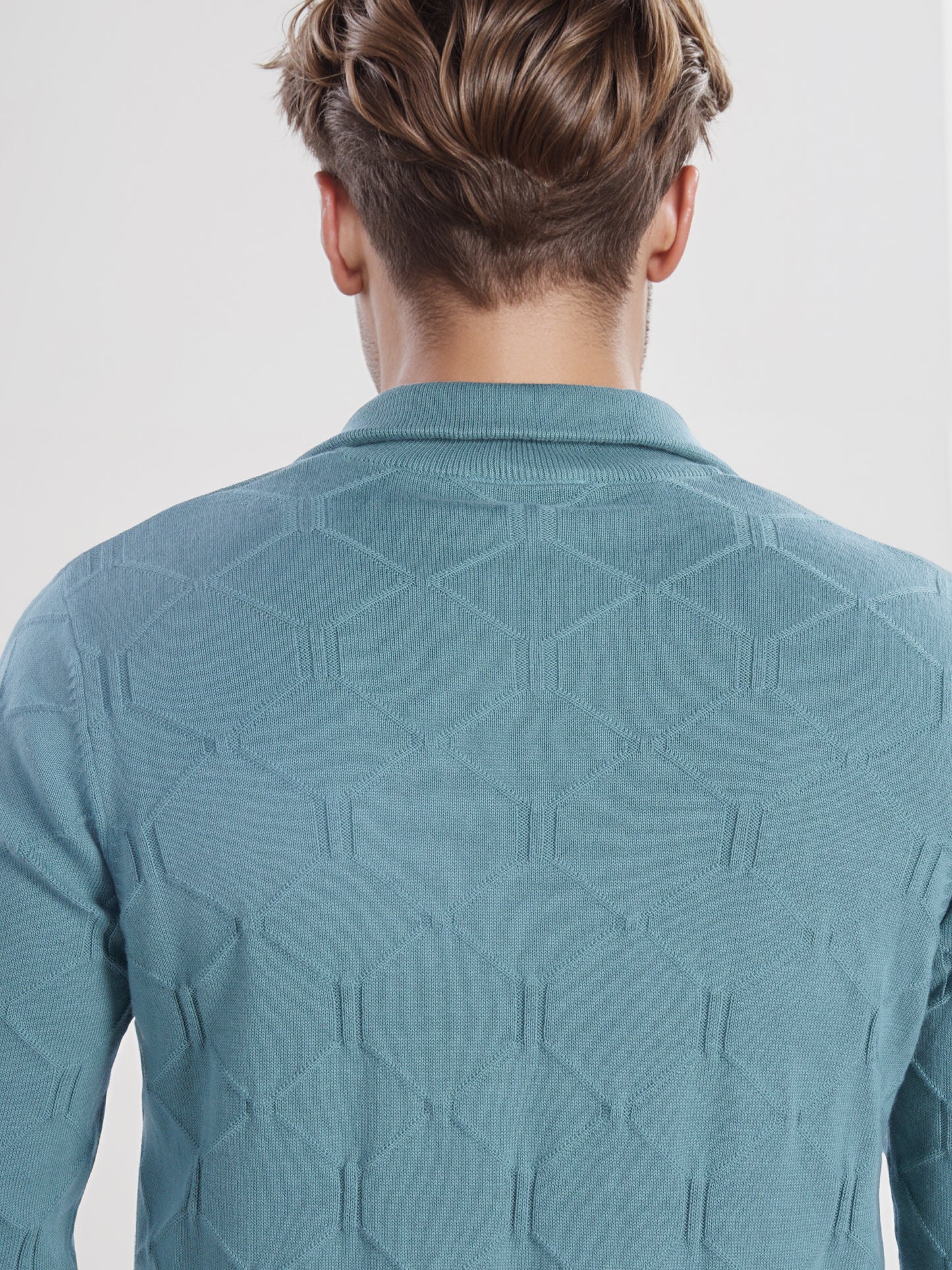 Celio* Men Green Solid Regular Fit Cotton Sweater