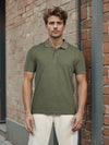 Celio* Men Olive Solid Regular Fit Cotton T-shirt