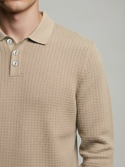 Celio* Men Beige Solid Regular Fit Cotton Sweaters
