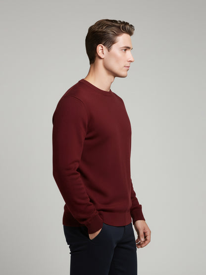 *Celio Men Brown Solid Regular Fit Cotton Sweaters