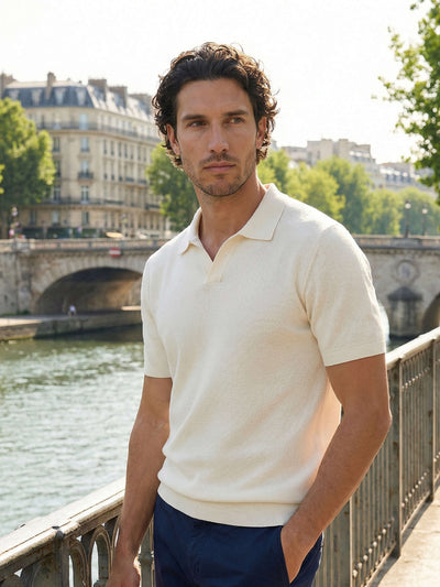 Celio Men Cream Solid Regular Fit Cotton T-Shirts