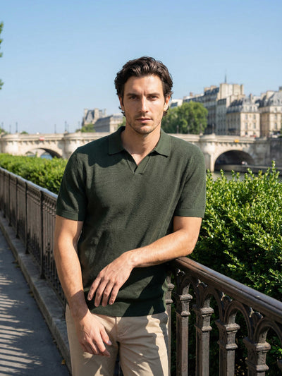 Celio Men Olive Solid Regular Fit Cotton T-Shirts