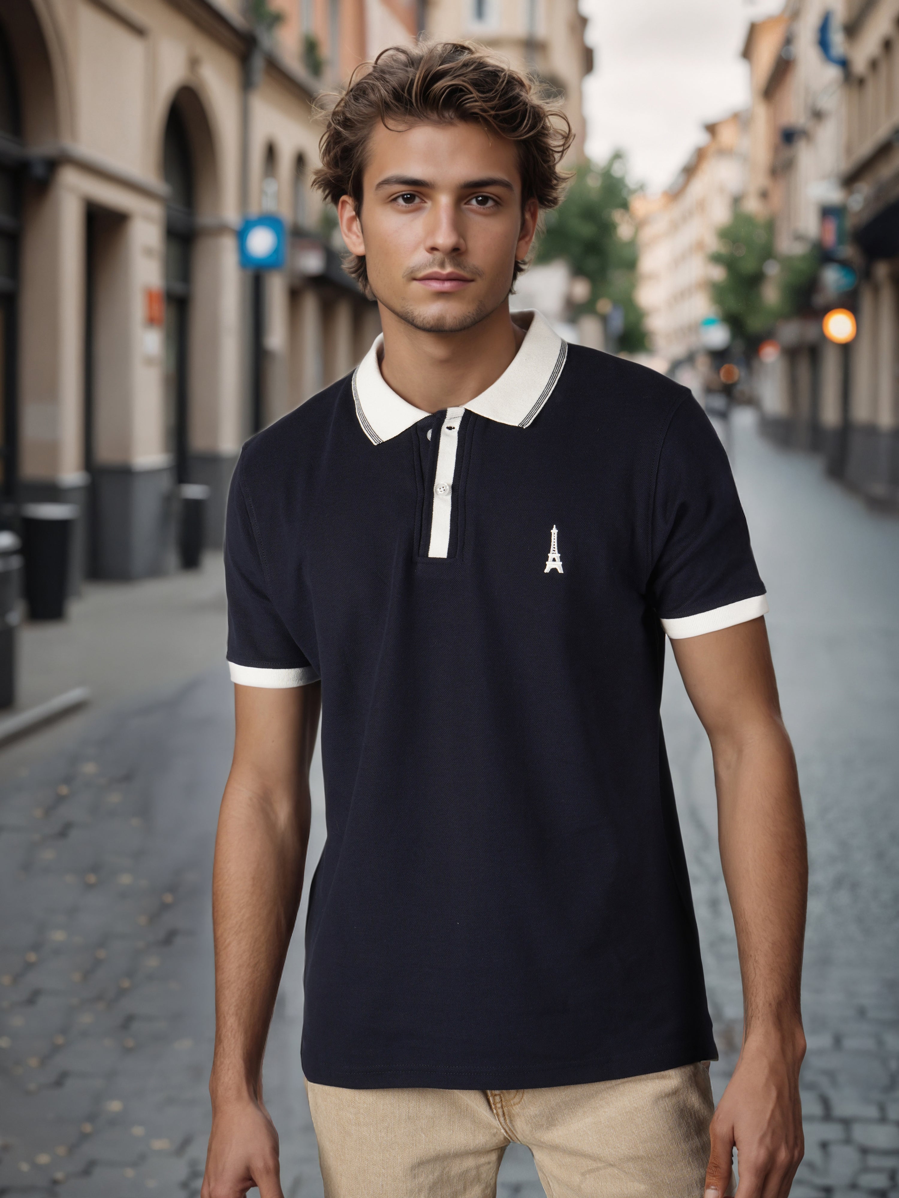 Celio* Men Navy Blue Solid Regular Fit Cotton T-Shirts