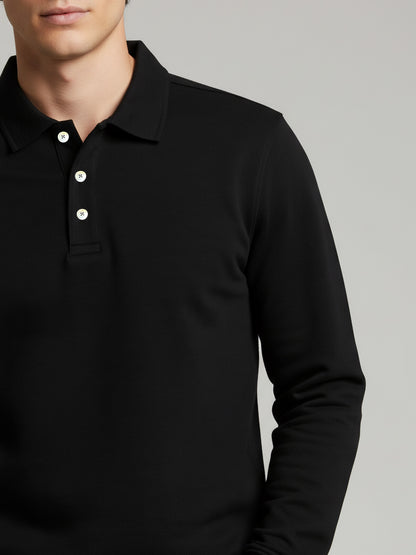 *Celio Men Black Solid Regular Fit Cotton-Poly-Blend Sweatshirts