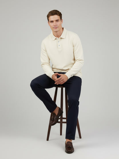 *Celio Men Off White Solid Regular Fit Cotton-Poly-Blend Sweatshirts