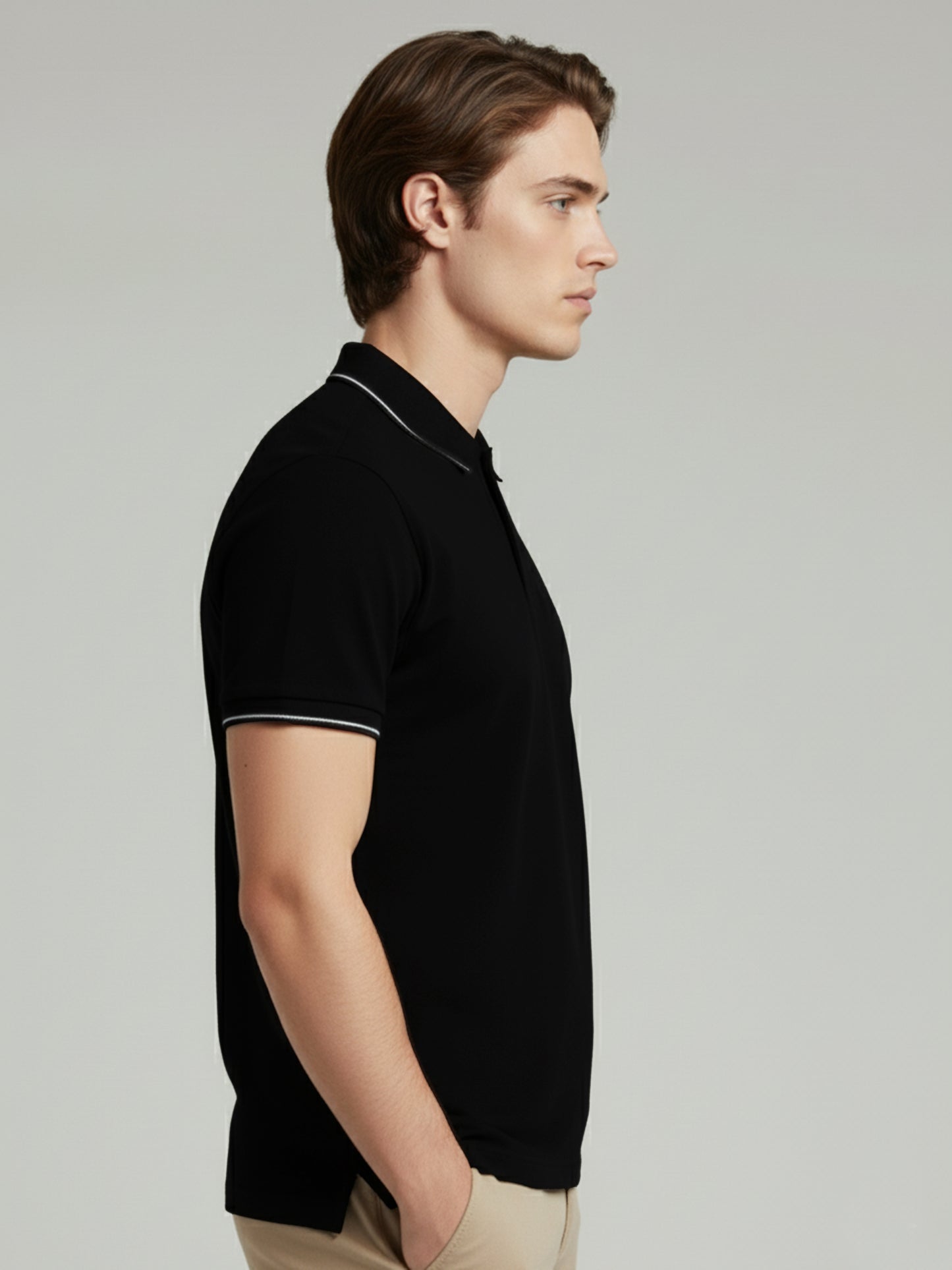 Celio Men Black Solid Regular Fit Cotton T-Shirts