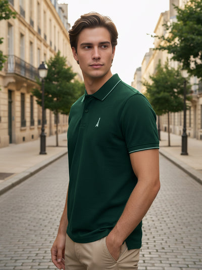 Celio* Men Green Solid Regular Fit Cotton T-Shirts